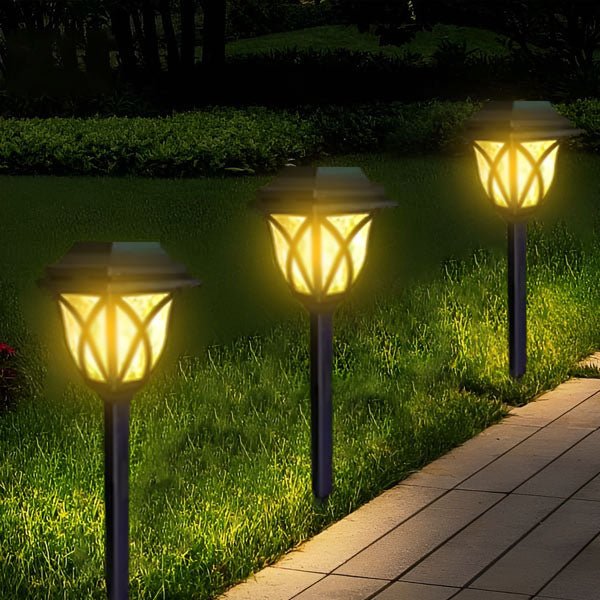 SunLoom – Sustainable Solar-Powered LED Outdoor Lamps (2 Pieces)