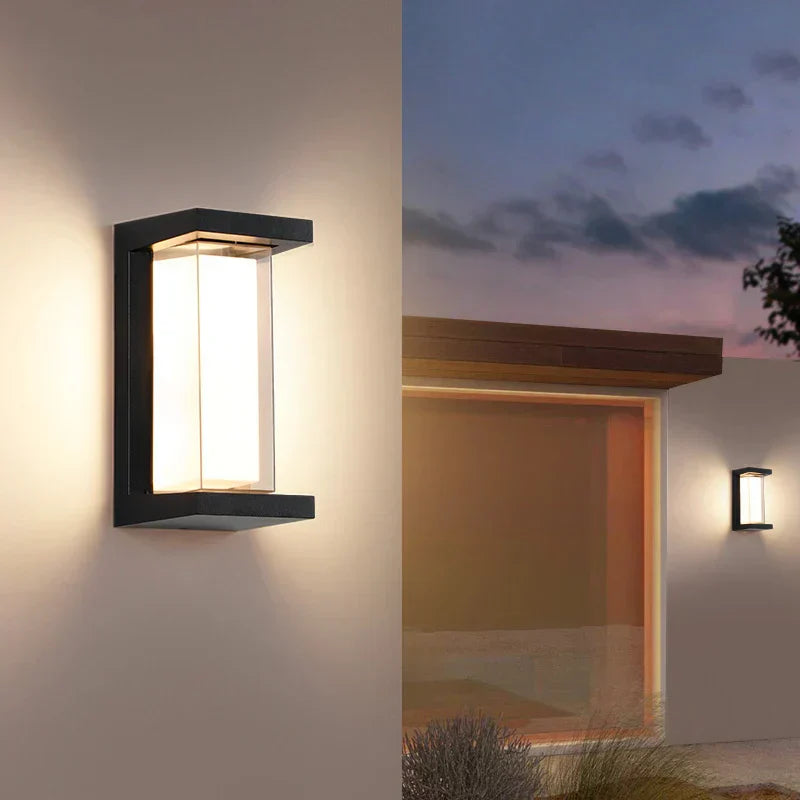 SereneGlow | Elegant Outdoor Wall Lamp