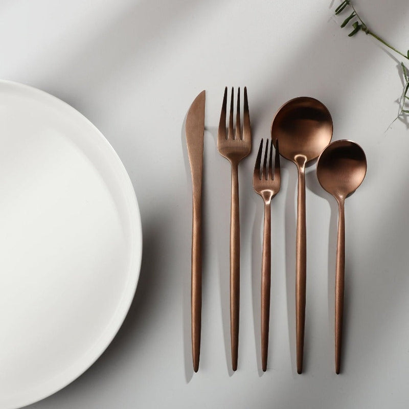 StyleKitchen – Minimalist Stainless Steel Cutlery Set – Elegant and Functional for Every Meal