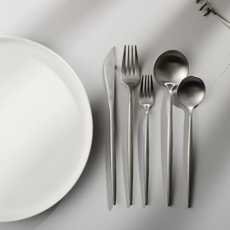 StyleKitchen – Minimalist Stainless Steel Cutlery Set – Elegant and Functional for Every Meal