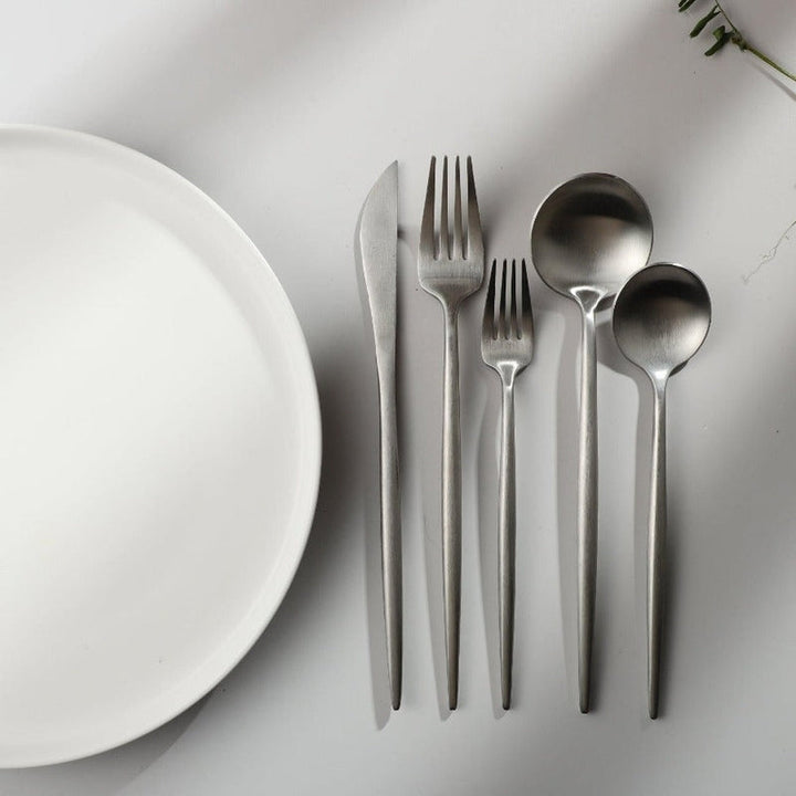 StyleKitchen – Minimalist Stainless Steel Cutlery Set – Elegant and Functional for Every Meal