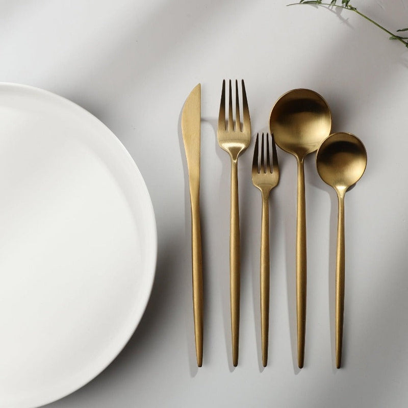 StyleKitchen – Minimalist Stainless Steel Cutlery Set – Elegant and Functional for Every Meal