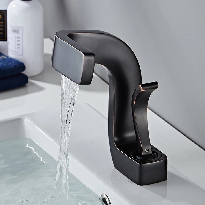 CurveElite | Sleek Curved Bathroom Faucet with Precise Control