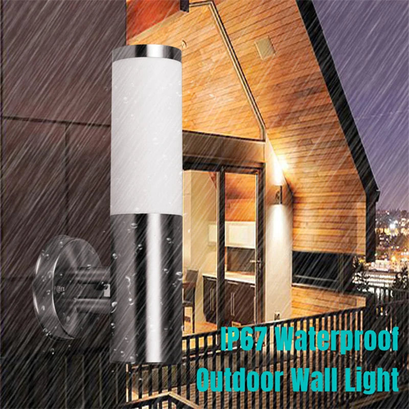 StainlessGlow | Modern Stainless Steel Outdoor Wall Lamp
