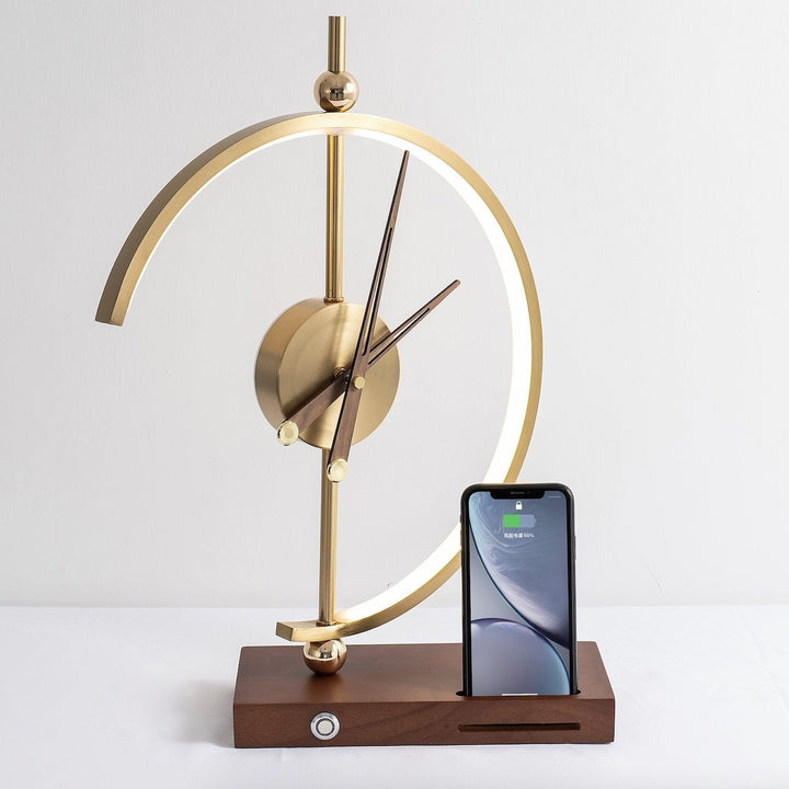 GoyaLight – Dimmable Desk Lamp with Clock and Wireless Charging