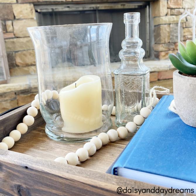 AuraWood – Stylish Wooden Bead Garland in Natural Look