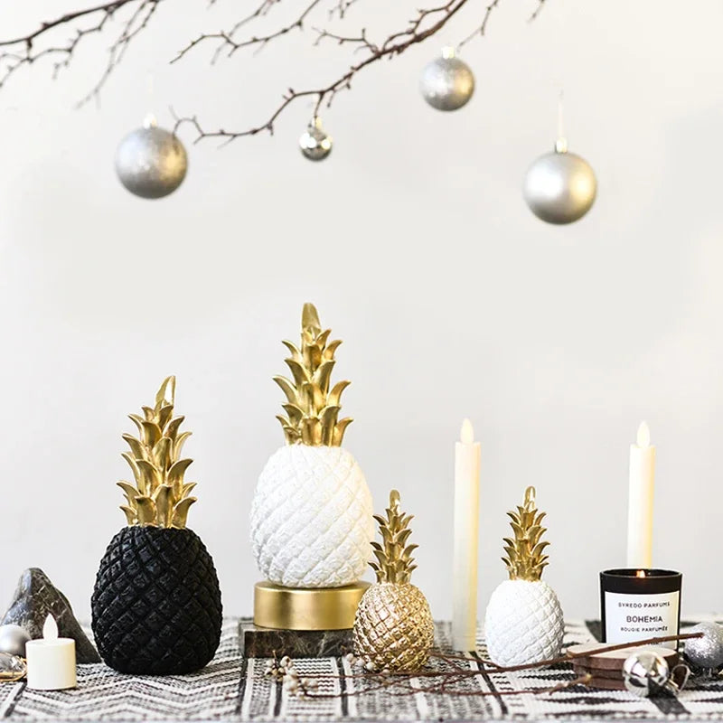 LumiFruit | Elegant Gold Pineapple for Home Decoration