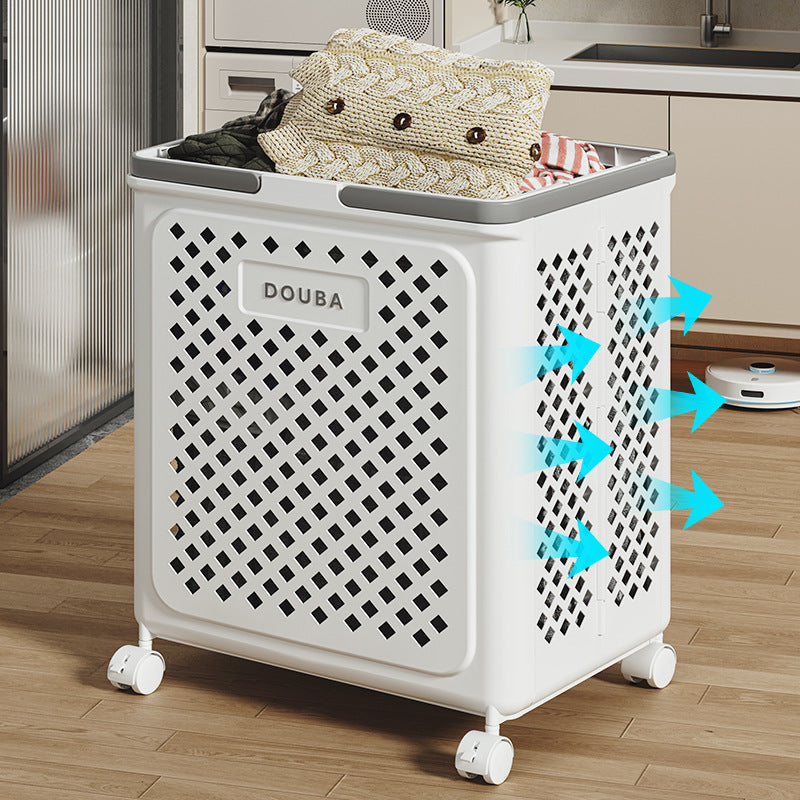 EasyRoll | Foldable Laundry Basket with Wheels for Organization