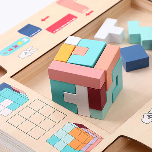 Wooden Puzzle Game for Endless Fun and Learning - Stimulates Patience, Spatial Insight, and Critical Thinking