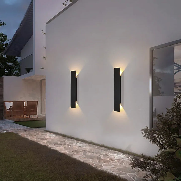 AluminiumGlow | Elegant Waterproof Wall Lighting for Garden