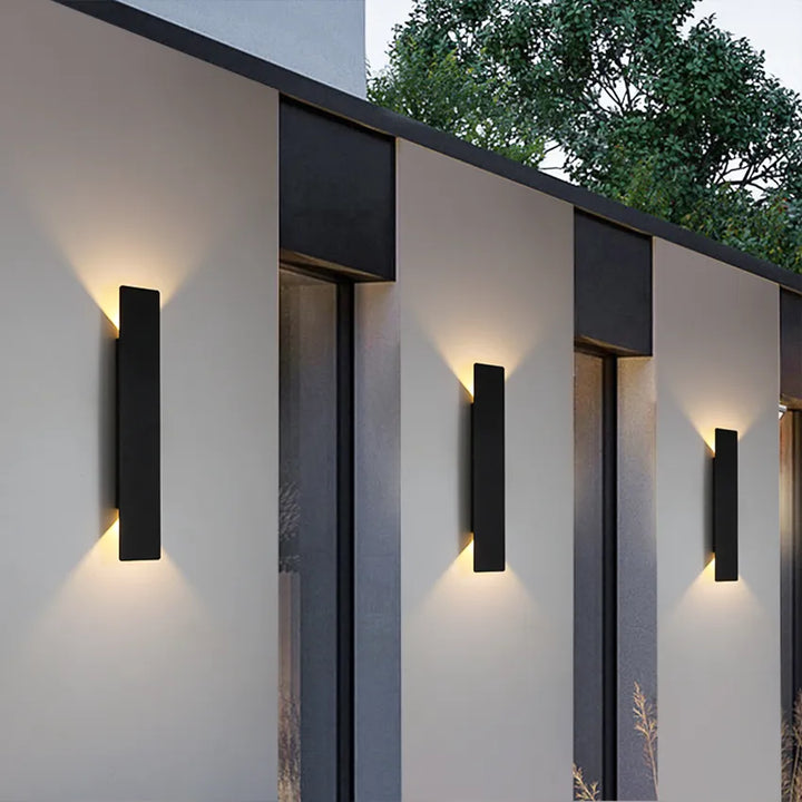AluminiumGlow | Elegant Waterproof Wall Lighting for Garden