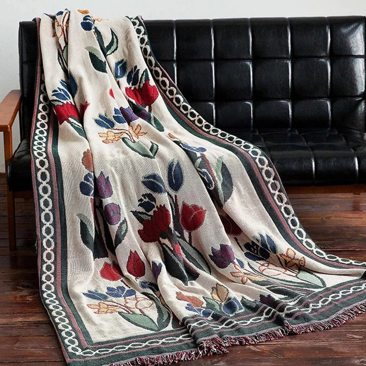 EuropaSfeer | Floral Throw Blanket for Camping