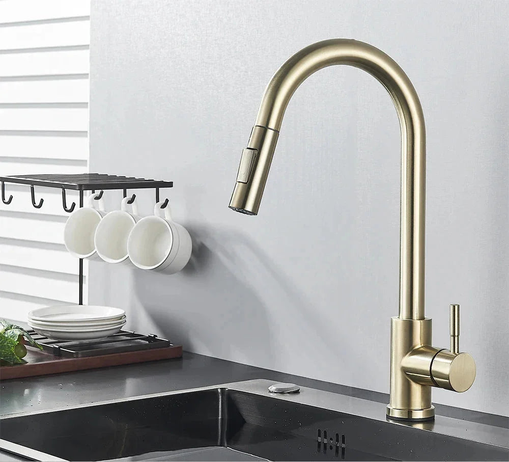 MidnightSpray | Elegant Deck Mounted Kitchen Faucet