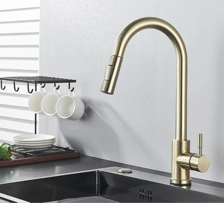 MidnightSpray | Elegant Deck Mounted Kitchen Faucet