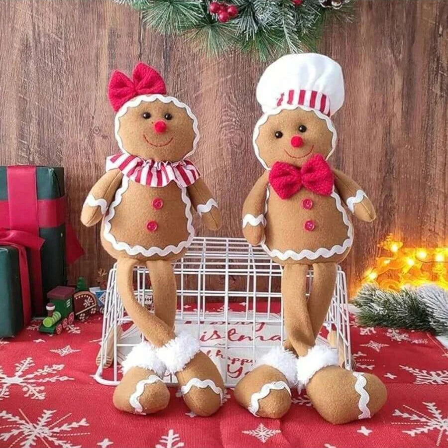 Gingerbread Delight | Luxury Plush Christmas Decoration