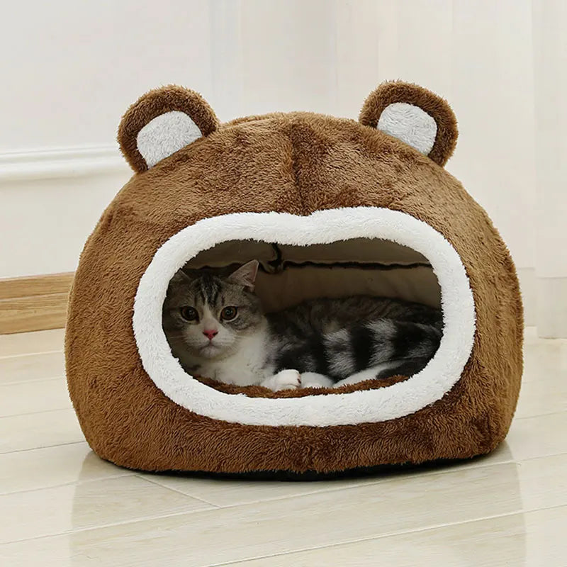 PluchePret | Luxury Funny Cat Bed for Cozy Pets