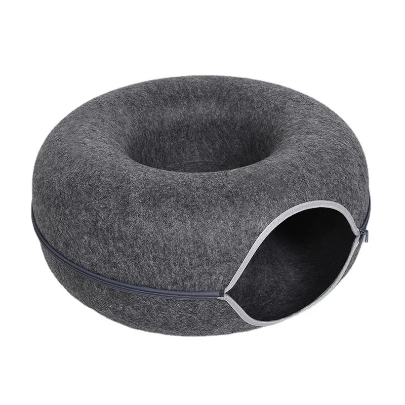 DonutDroom | Luxury Cat Bed for Two with Interactive Tunnel