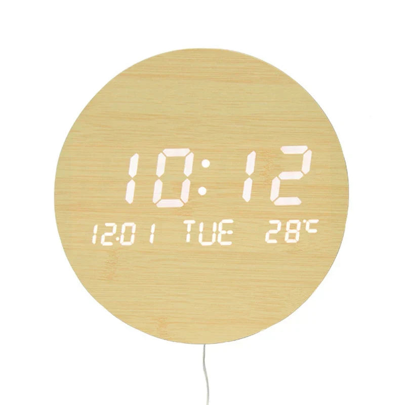 WoodenWake | Eco-friendly LED Clock for the Desk