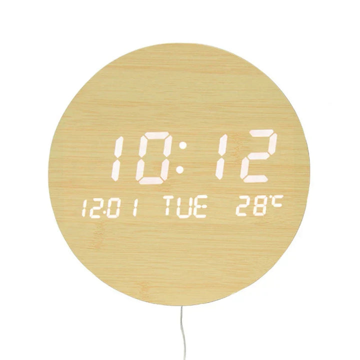 WoodenWake | Eco-friendly LED Clock for the Desk