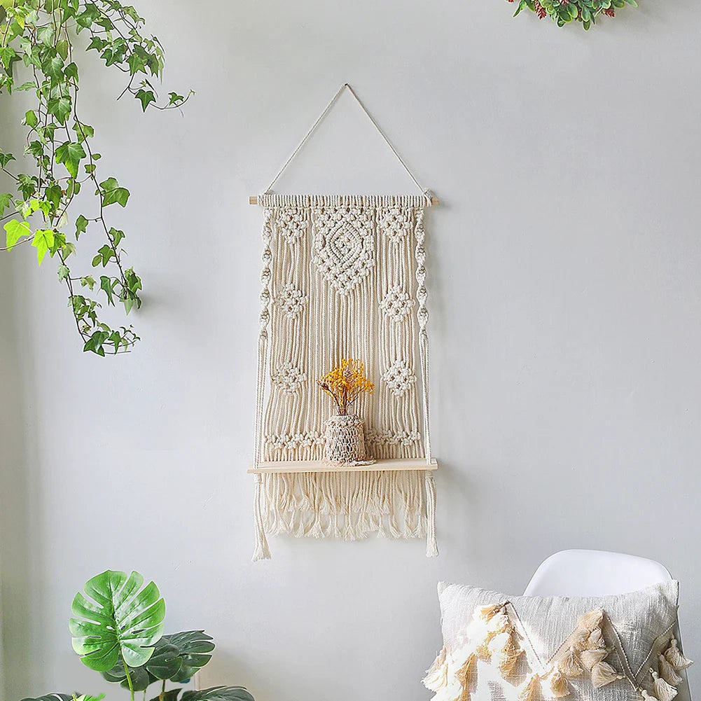 BohoPlank - Macramé Wall Shelf