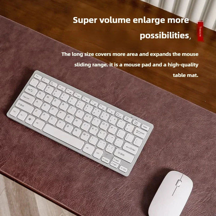 CLEVLO | RetroDesk Vegan Leather Mouse Pad