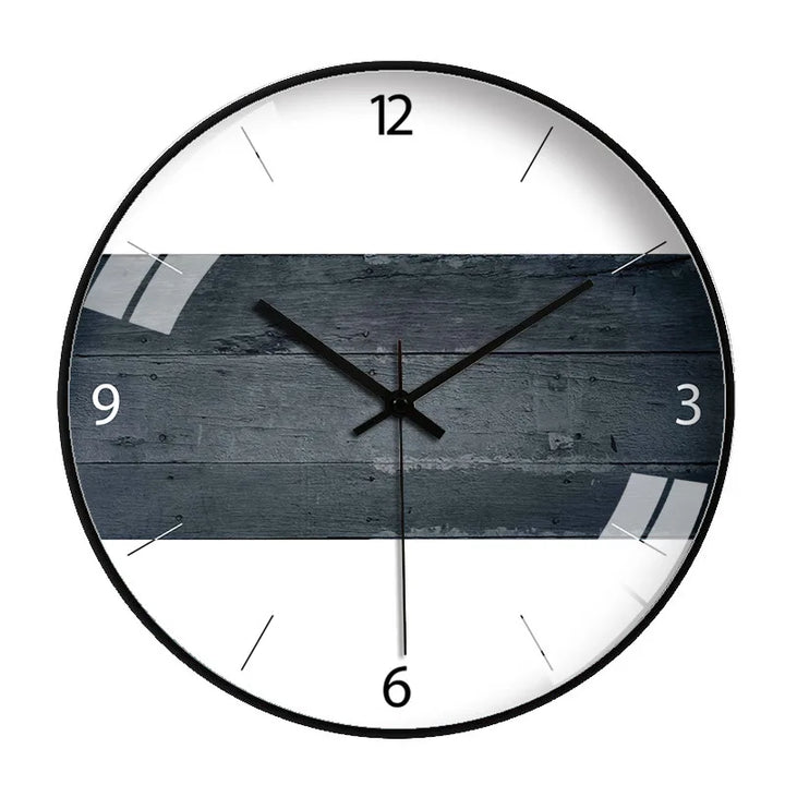SilentScandi | Simple Wood Grain Wall Clock