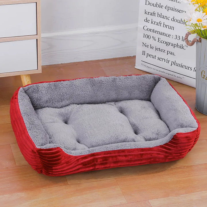 Winter Soft Warm House for Dogs - Color Square and Waterproof Dog Mat