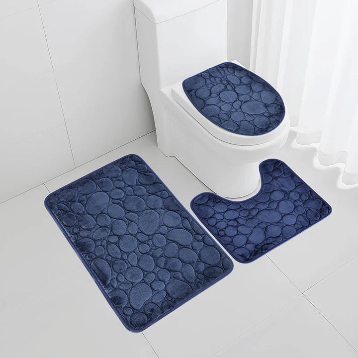 SoftStoneAqua | Simple & Soft Water-Absorbing Mat Set