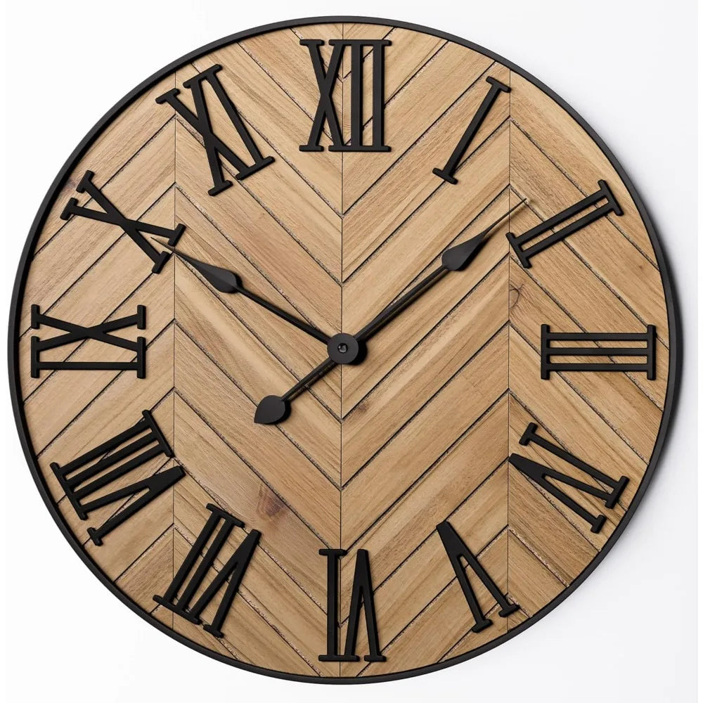 OldWorldTick | Wall Clock with Roman Numerals for Traditional Spaces