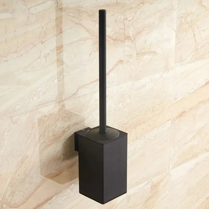 MidnightScrub | Stylish Black Toilet Brush & Holder