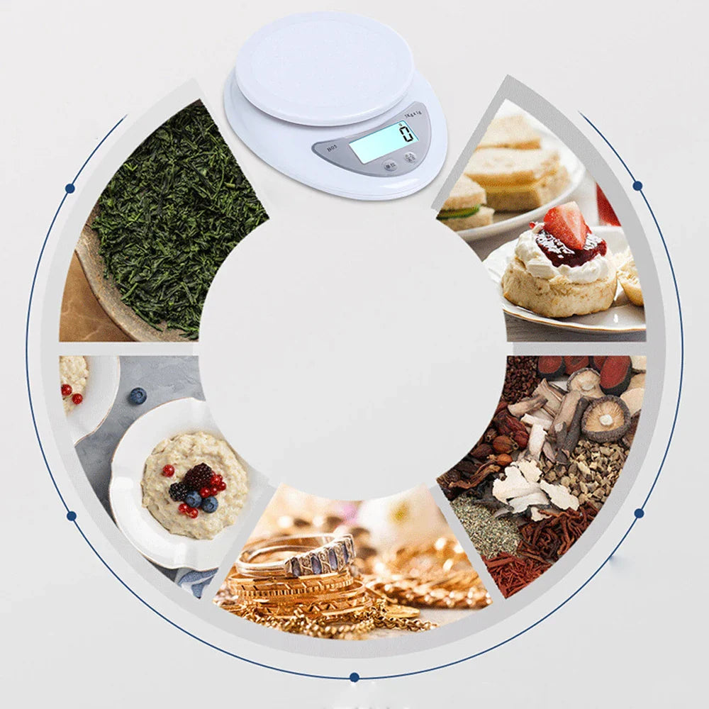 AccuWeeg | 5kg Digital Kitchen Scale with LED