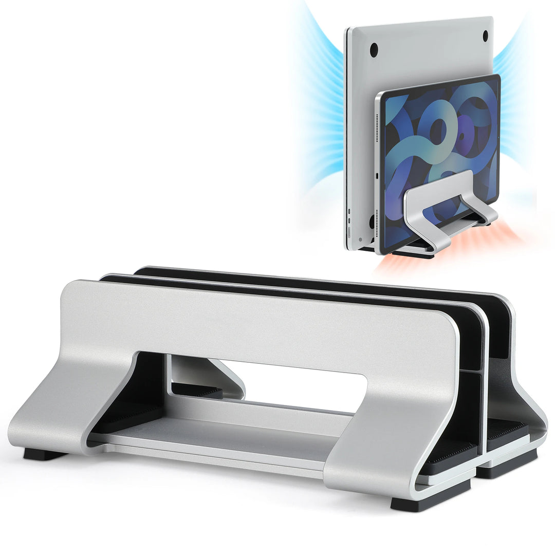 CLEVLO | Vertical Aluminum Laptop Stand (Single & Dual)