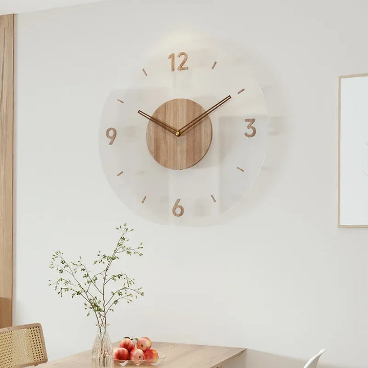 ModernStyleClock | Large Wooden Wall Clock for Living Rooms