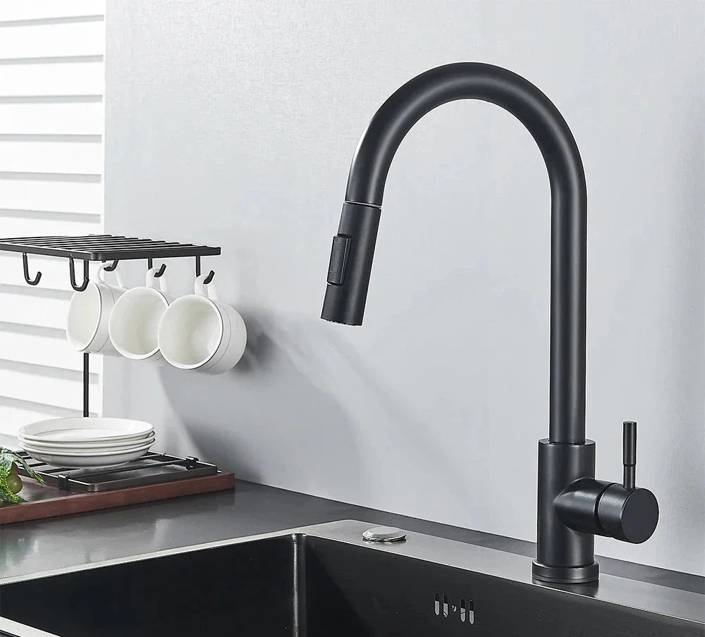 MidnightSpray | Elegant Deck Mounted Kitchen Faucet