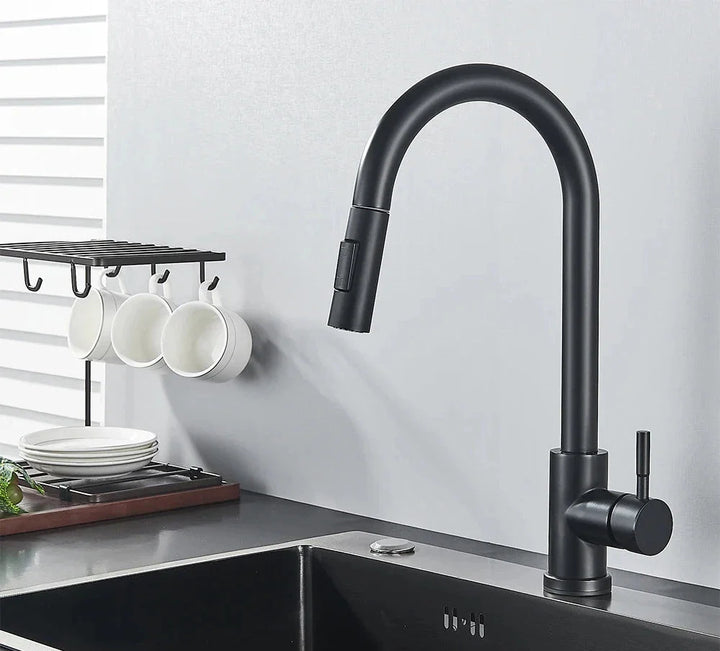 MidnightSpray | Elegant Deck Mounted Kitchen Faucet