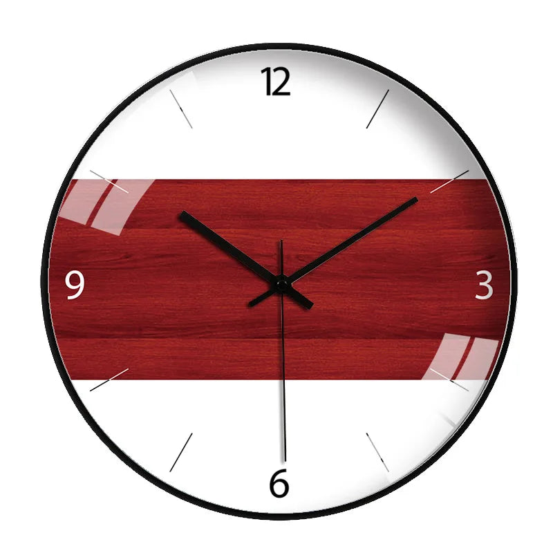 SilentScandi | Simple Wood Grain Wall Clock