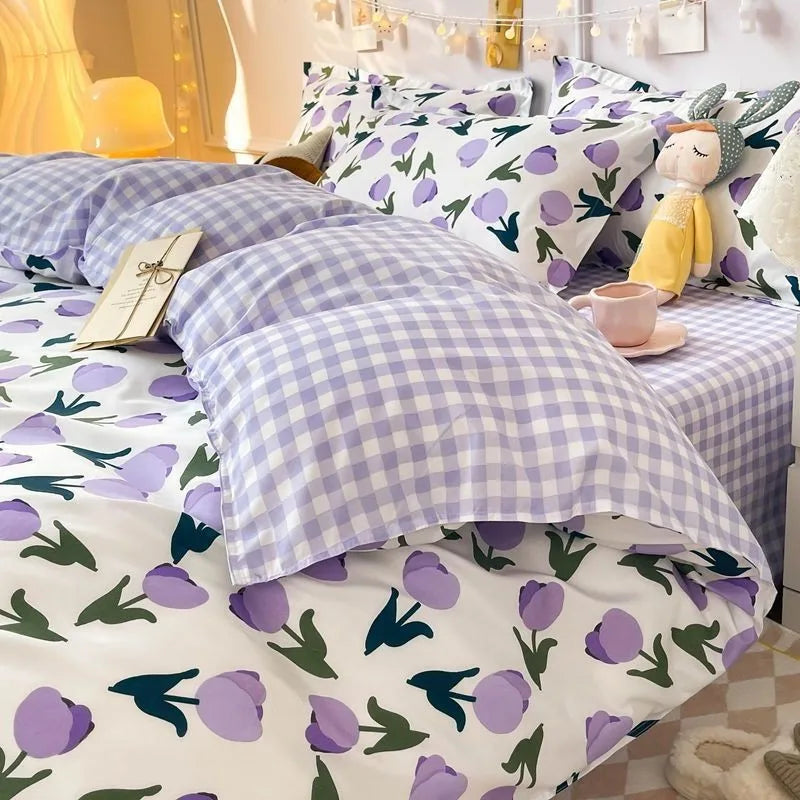 FreshStyle | Blue Flowers Duvet Cover