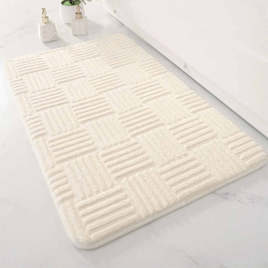 PlushStripe | Luxury Bathroom Rug