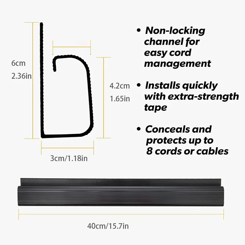 CLEVLO | Channel Cable Organizer