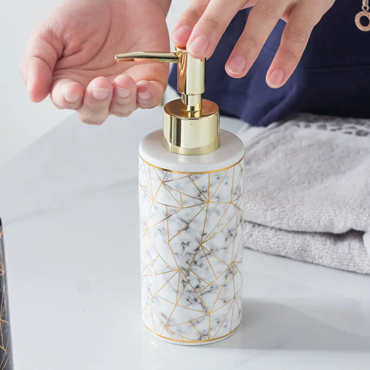 PurePress | Marble Lotion Dispenser