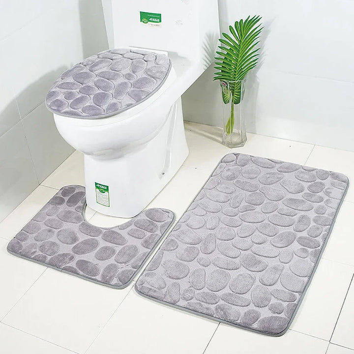 CobblestoneComfort | Non-Slip Absorbent Shower Mats