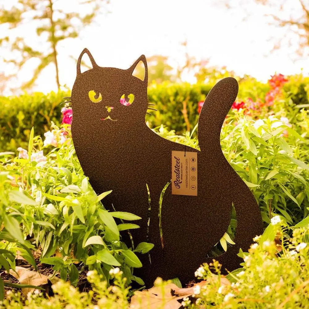 PurrfectlyStacked | Iron Cat Garden Statues