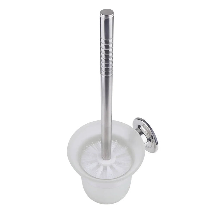 PureSteel | Wall-Mounted Toilet Brush with Long Handle