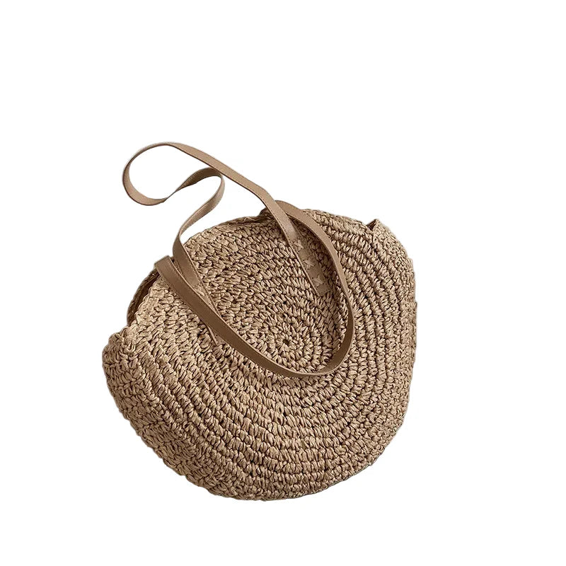 TropicalCharm – Summer Straw Bag with Large Capacity for Women