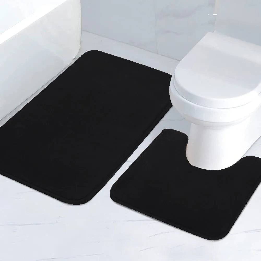 AquaStripesSponge | Washable Striped Sponge Bath Mats