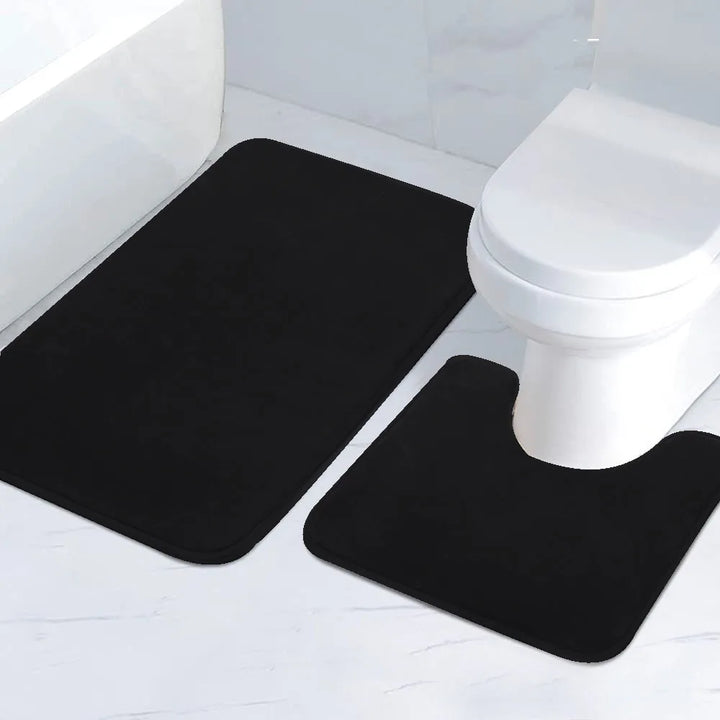 AquaStripesSponge | Washable Striped Sponge Bath Mats