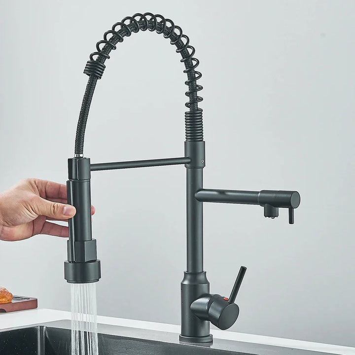 AquaDuoFlow | Versatile Kitchen Faucet with Double Spout