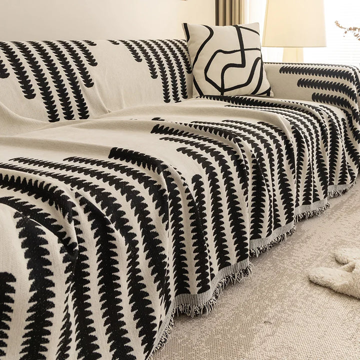 NordicChenille | Universal Throw Blanket with Tassels