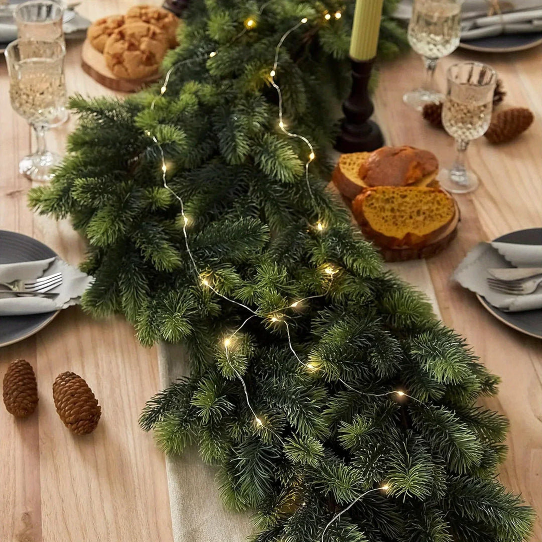 LichtLuxe | Artificial Pine Garland with LED Lighting