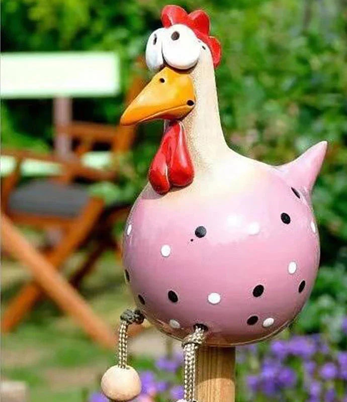 CluckChic | Luxe Funny Chicken Fence Decoration for Home and Garden